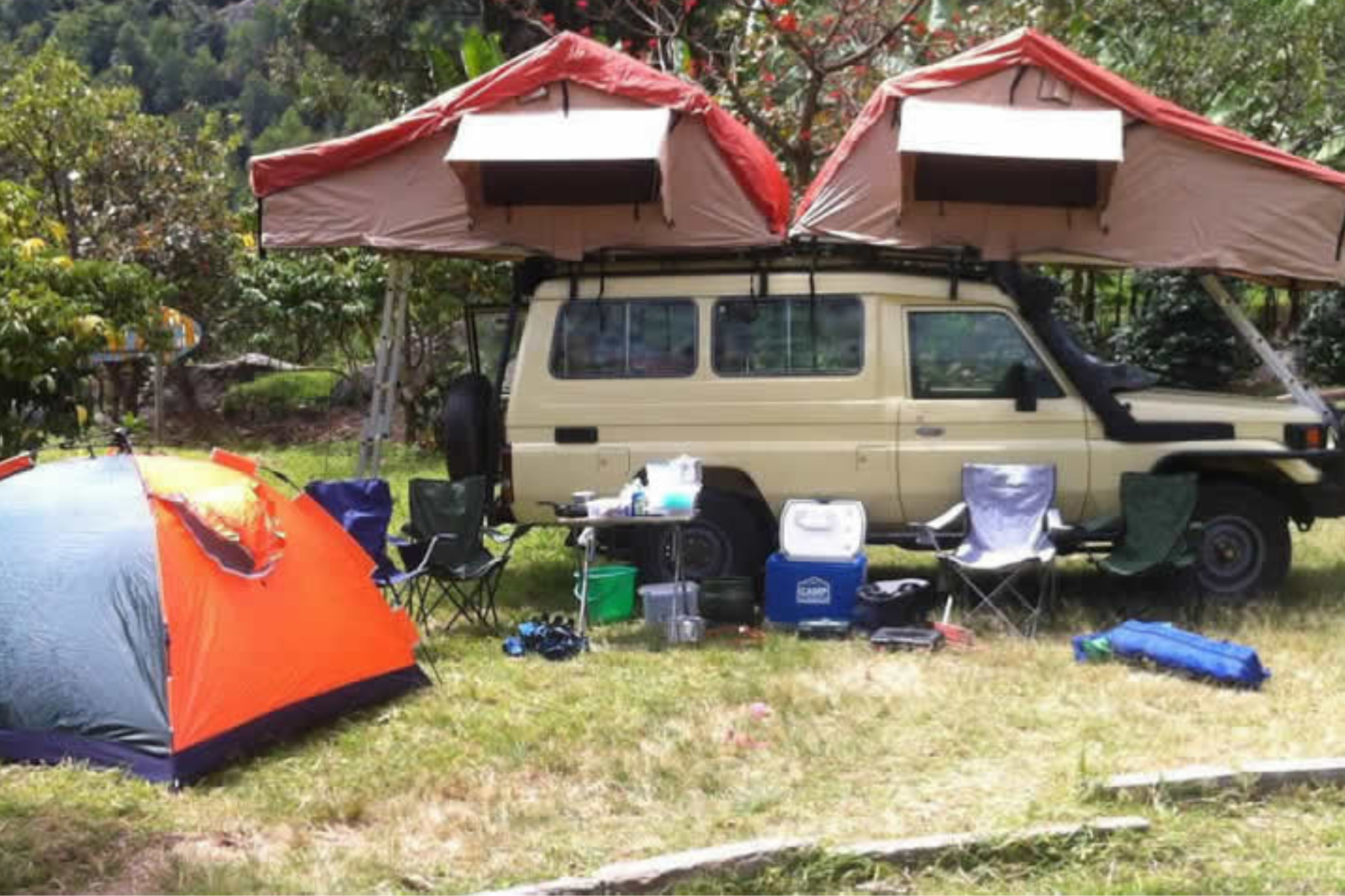 camping gear car rental