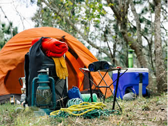 car hire Uganda with camping gear