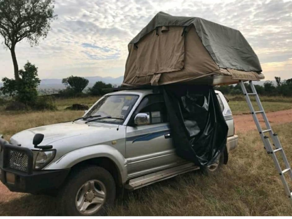 Car hire Uganda with rooftop tent